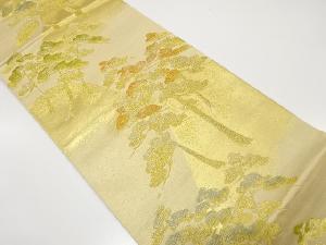 アンティーク　遠山に松模様織り出し袋帯（材料）